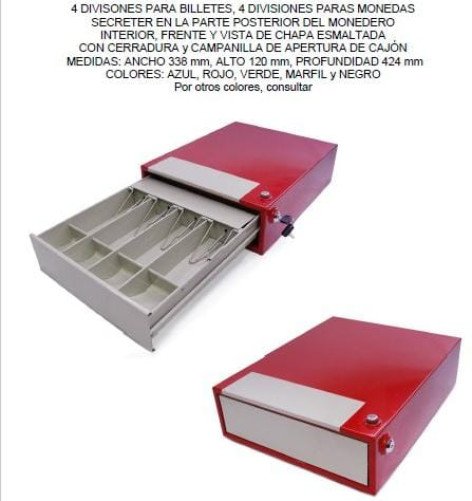 Caja registradora 4 divisiones