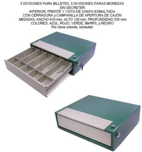Caja registradora 5 divisiones