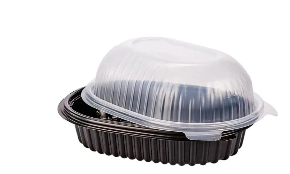 Bandeja pollera ovalada b/negro t/transl. x 50u. COTNYIL