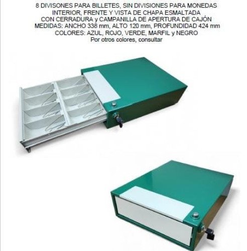 Caja registradora 8 divisiones