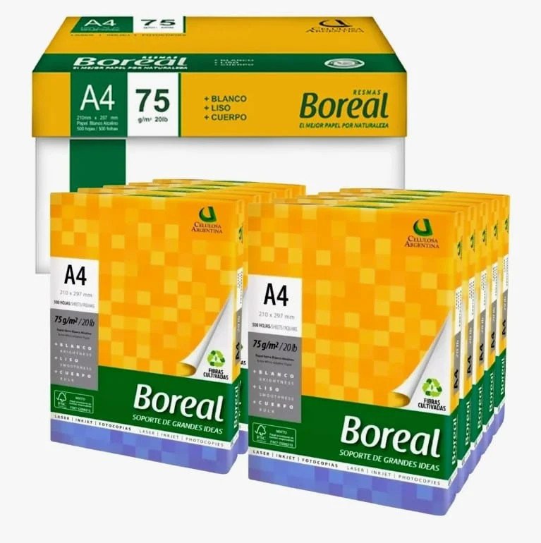 RESMA BOREAL A4 75GR X 500H.