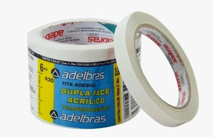 Cinta adhesiva doble faz 18mm x 30mts  adelbras