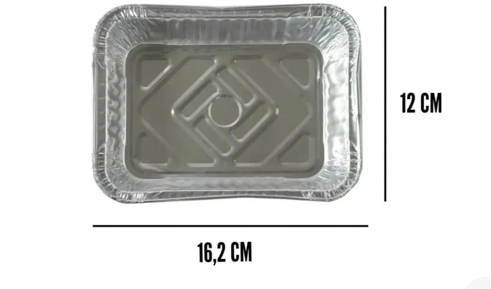Bandeja F-75 aluminio (MEDIANA) x 100u.