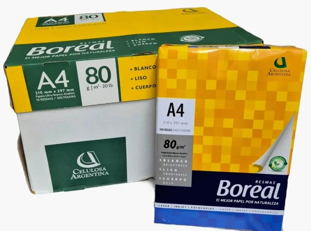 RESMA BOREAL A4 80GR X 500 HOJAS