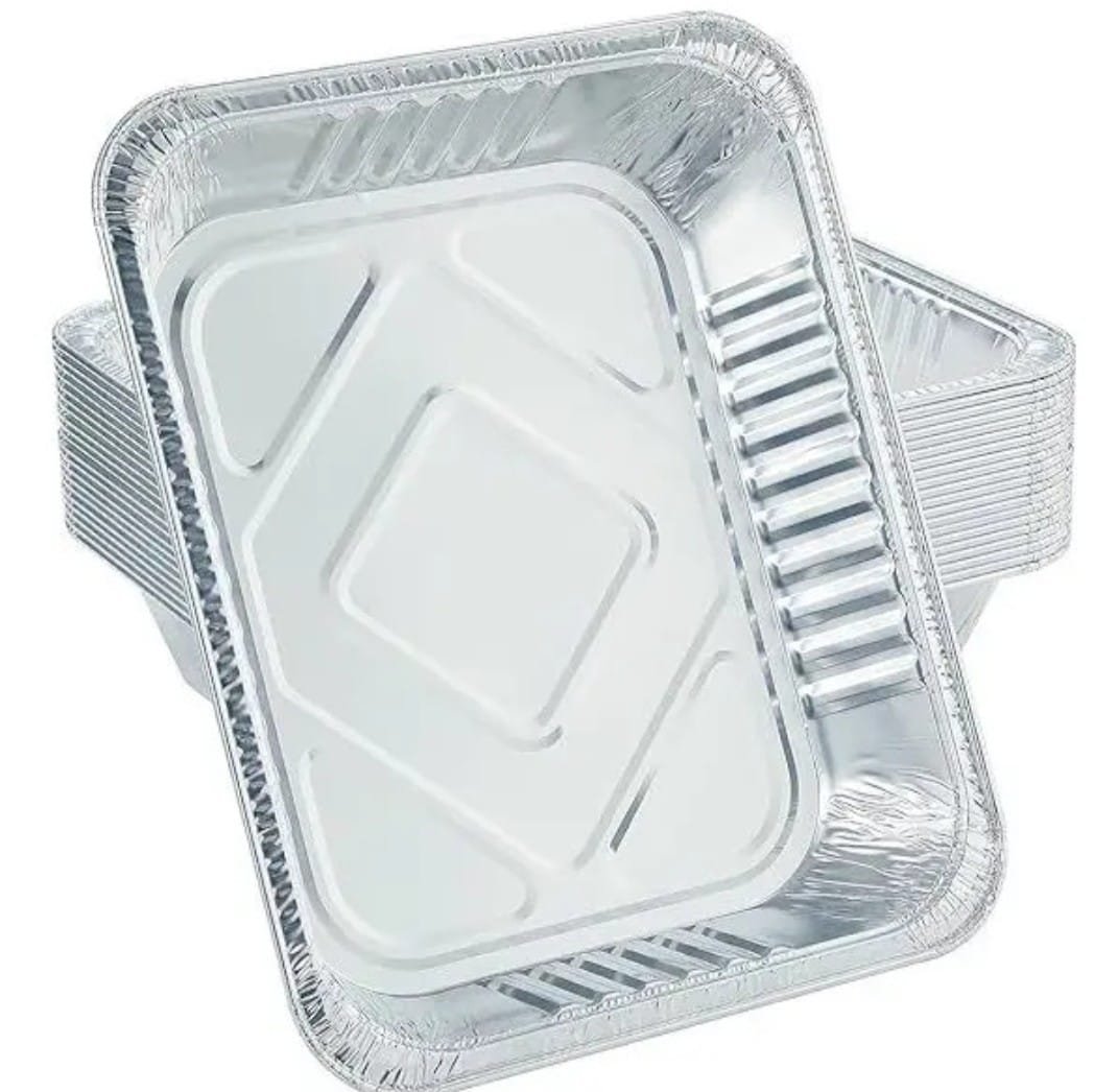Bandeja  F-100 aluminio (GRANDE) x 100u.